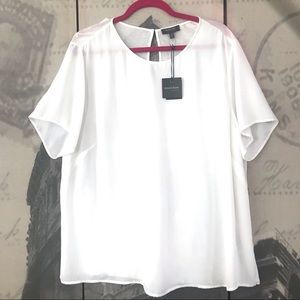 Madison Curvy White Top Size - 3X